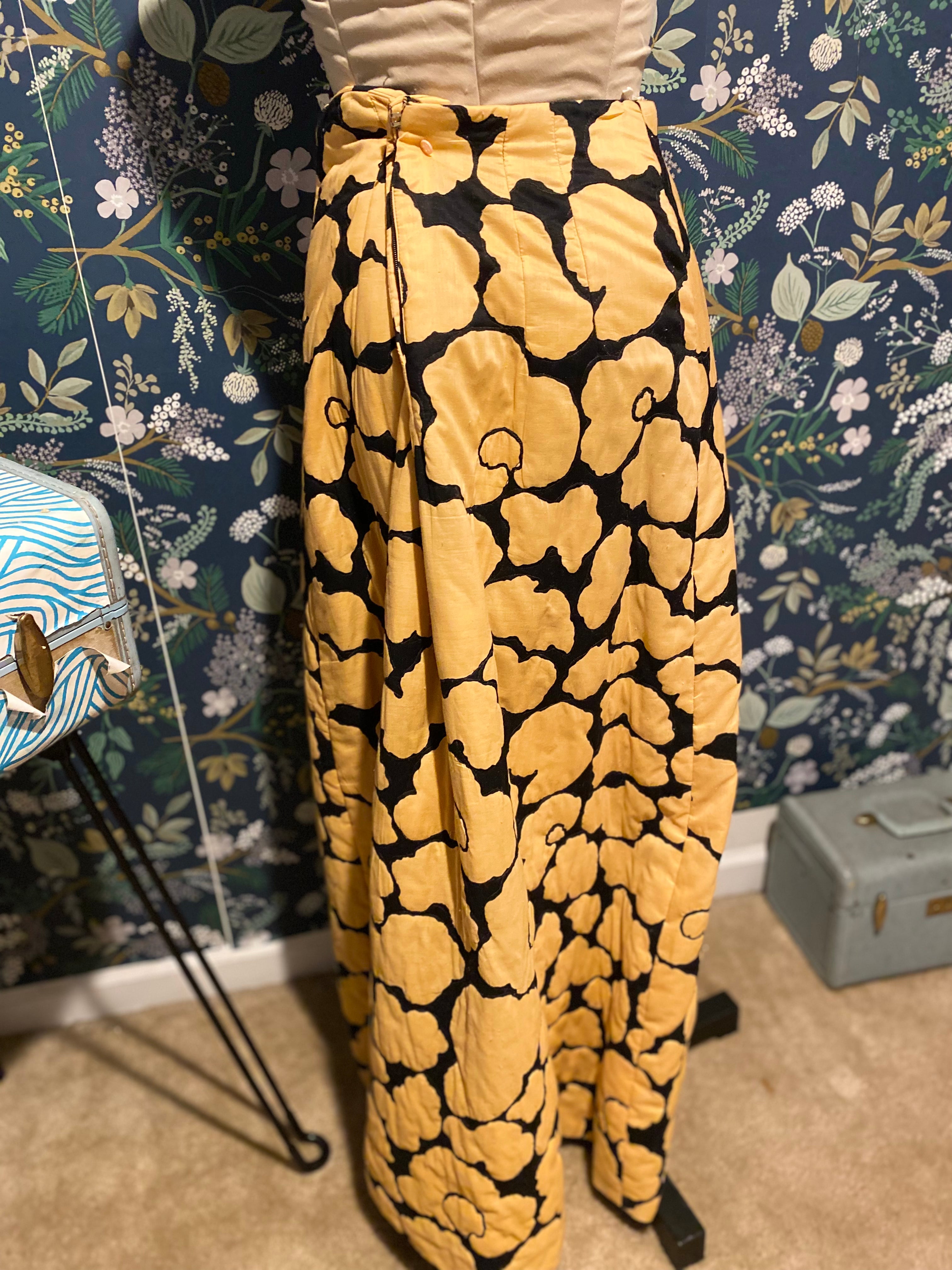 Quilted Cheetah Skirt