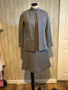 3 Piece Checkered Dress Set