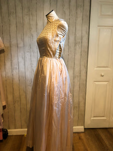 1960s Gold and Pink Gown