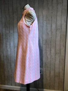 1960s It's Better Pink Poly Shift