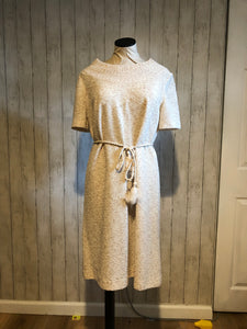 1960s Tan Leslie Palmer Boucle Dress