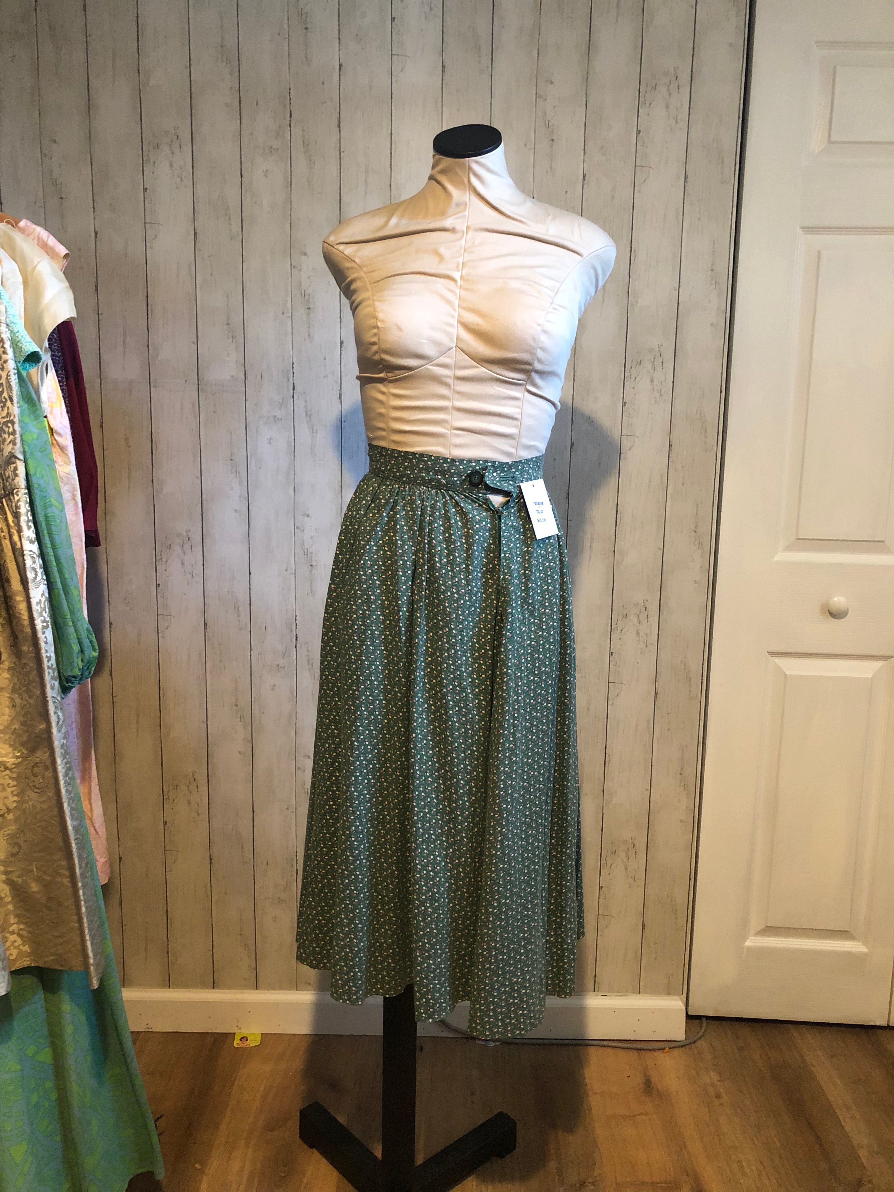 1950s Green Circle Skirt