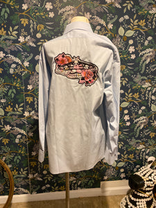 Embroidered Moth Button-Up - JC