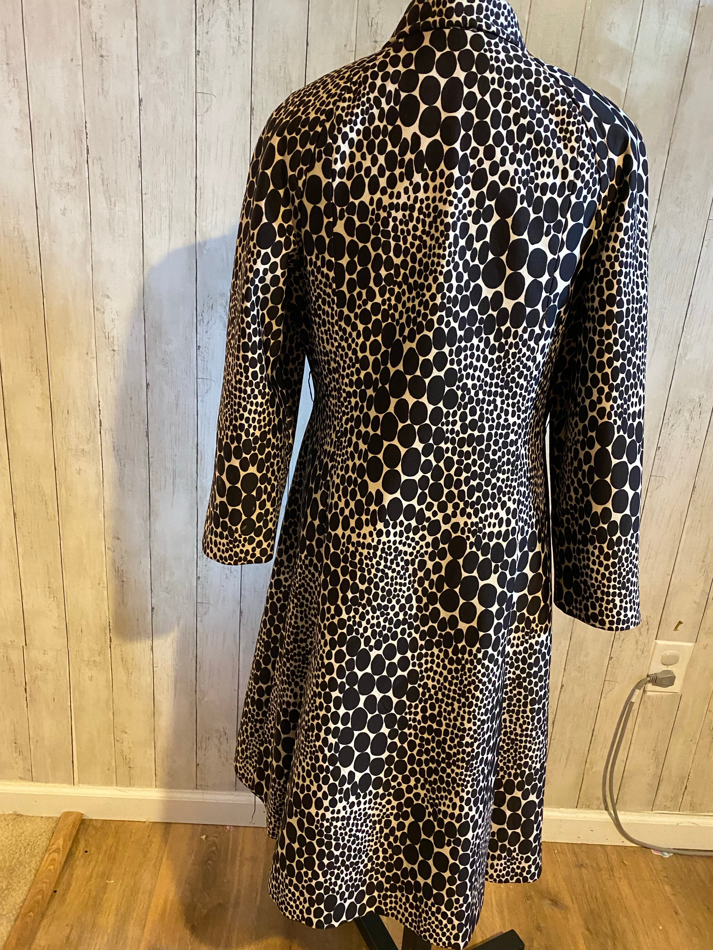 1960's Dalmation Print Coat