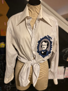 Embroidered 1970s Poe Button-Down